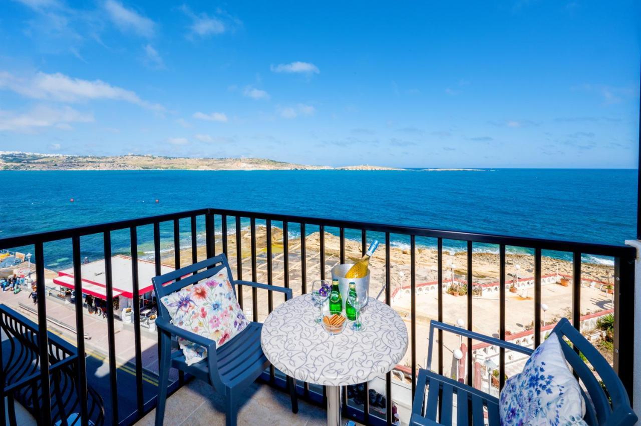 Islet Promenade Seafront Family Apartment With 2 Balconies By Getawaysmalta San Pawl il-Baħar Eksteriør billede