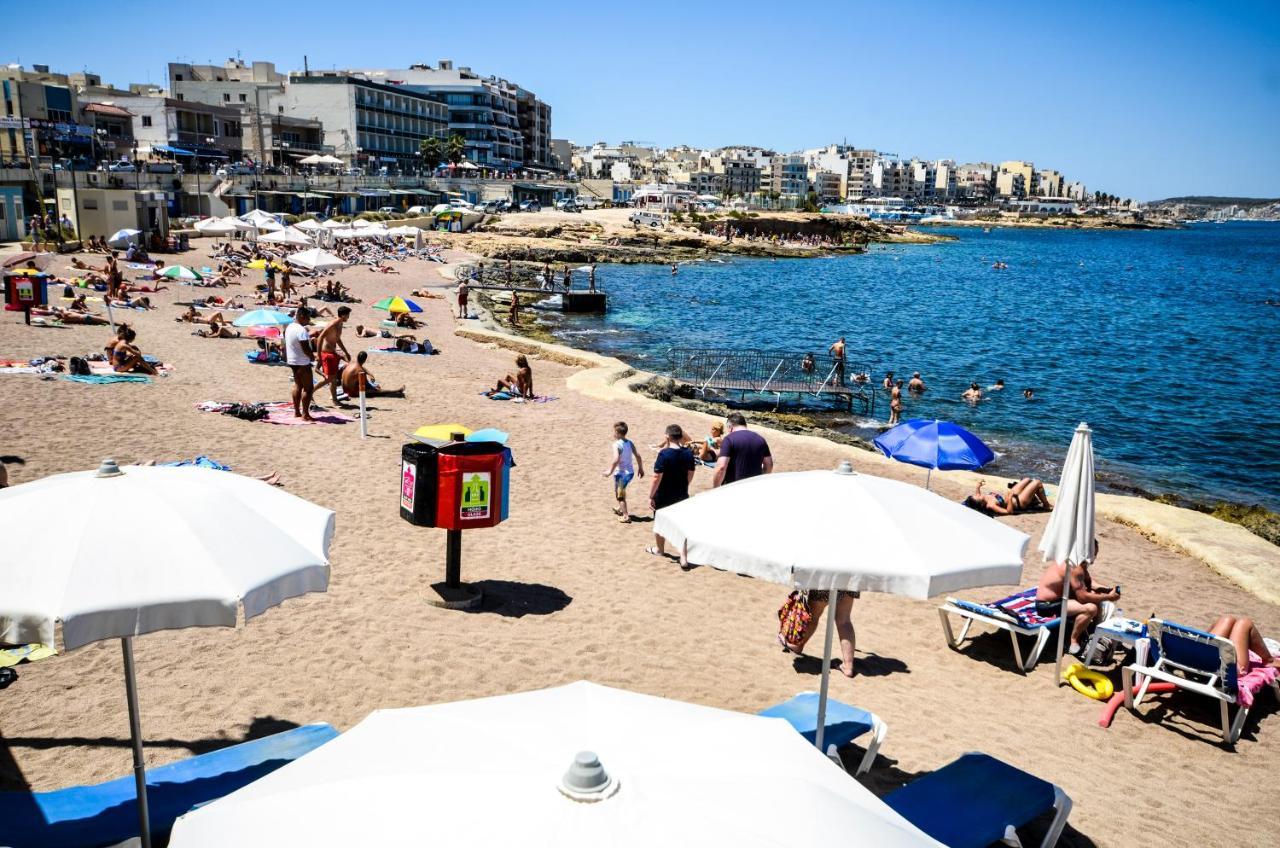 Islet Promenade Seafront Family Apartment With 2 Balconies By Getawaysmalta San Pawl il-Baħar Eksteriør billede